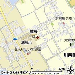 丸亀市立　城辰幼稚園周辺の地図