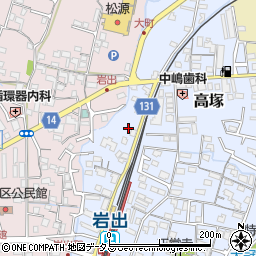 和歌山県岩出市高塚85-3周辺の地図