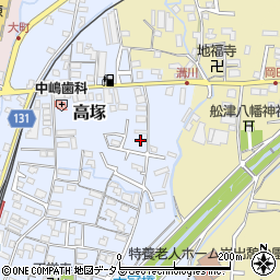 和歌山県岩出市高塚239周辺の地図