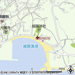 越賀若宮公衆トイレ周辺の地図