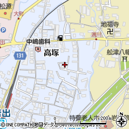 和歌山県岩出市高塚241周辺の地図