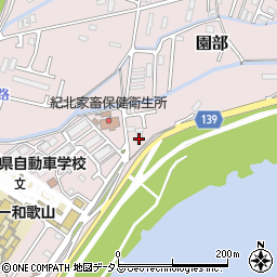 和歌山県和歌山市園部1296周辺の地図