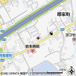 香川県丸亀市郡家町2655-1周辺の地図