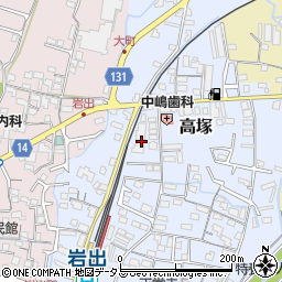 和歌山県岩出市高塚88-3周辺の地図