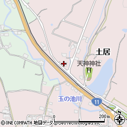 香川県東かがわ市土居618周辺の地図