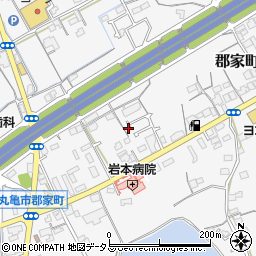 香川県丸亀市郡家町2668-6周辺の地図