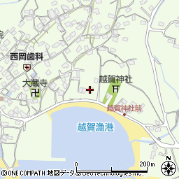 越賀の舞台周辺の地図