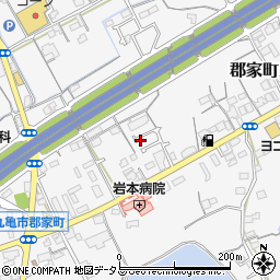香川県丸亀市郡家町2668-7周辺の地図
