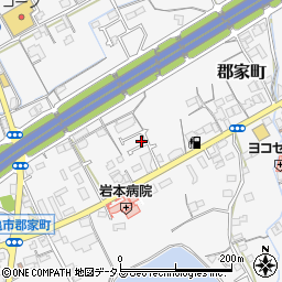 香川県丸亀市郡家町2654-3周辺の地図