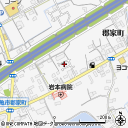 香川県丸亀市郡家町2668-8周辺の地図