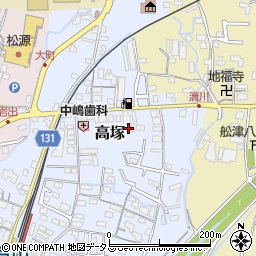和歌山県岩出市高塚228周辺の地図