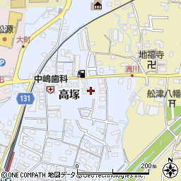 和歌山県岩出市高塚229周辺の地図