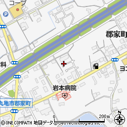 香川県丸亀市郡家町2668-4周辺の地図