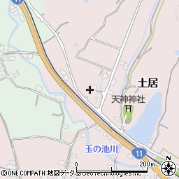 香川県東かがわ市土居611周辺の地図