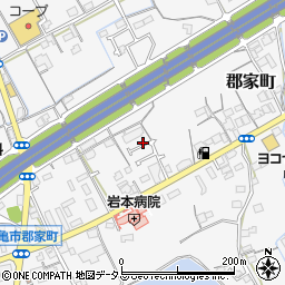 香川県丸亀市郡家町2668-2周辺の地図
