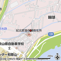 和歌山県和歌山市園部1140周辺の地図
