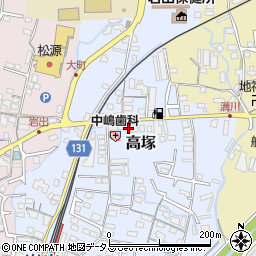 和歌山県岩出市高塚223周辺の地図