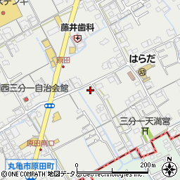 香川県丸亀市原田町1934-2周辺の地図