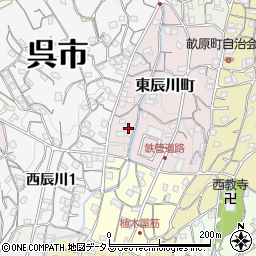 辰川周辺の地図