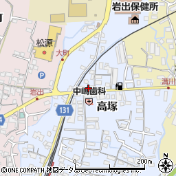 和歌山県岩出市高塚96周辺の地図