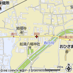 岡田周辺の地図