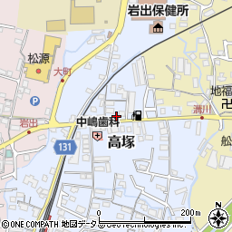 和歌山県岩出市高塚219周辺の地図