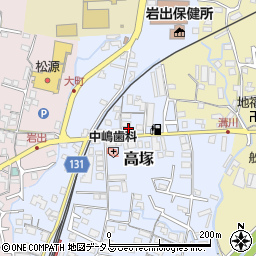 和歌山県岩出市高塚221周辺の地図