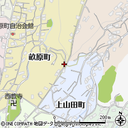 広島県呉市畝原町周辺の地図