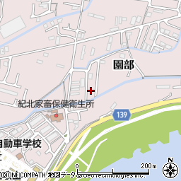 和歌山県和歌山市園部1129周辺の地図