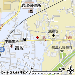 和歌山県岩出市高塚233周辺の地図