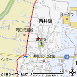 和歌山県紀の川市西井阪121-1周辺の地図