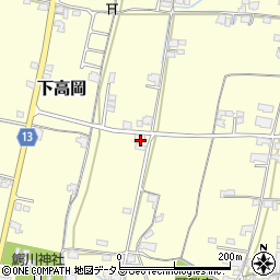 香川県木田郡三木町下高岡222周辺の地図