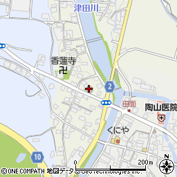 大川郵便局周辺の地図
