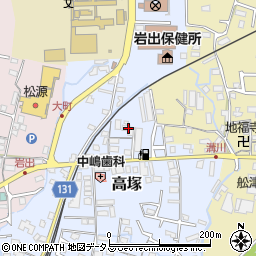 和歌山県岩出市高塚218周辺の地図