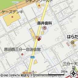 香川県丸亀市原田町周辺の地図