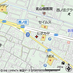 和歌山西庄中郵便局 ＡＴＭ周辺の地図