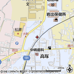 和歌山県岩出市高塚98周辺の地図