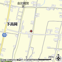 香川県木田郡三木町下高岡398周辺の地図