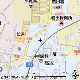 和歌山県岩出市高塚104周辺の地図