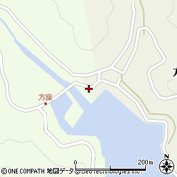 方座浦漁港公衆トイレ周辺の地図