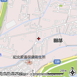 和歌山県和歌山市園部1136周辺の地図