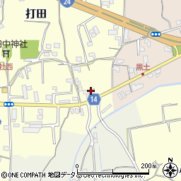 打田自動車整備工場周辺の地図