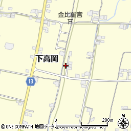 香川県木田郡三木町下高岡404周辺の地図