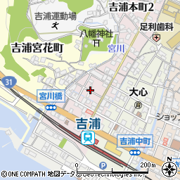 広島県呉市吉浦本町1丁目周辺の地図