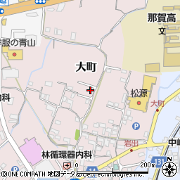 和歌山県岩出市大町周辺の地図