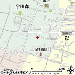 和歌山県和歌山市宇田森周辺の地図