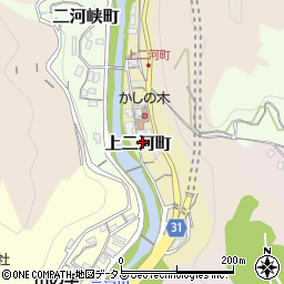 広島県呉市上二河町周辺の地図