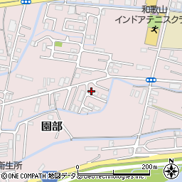 和歌山県和歌山市園部1107周辺の地図