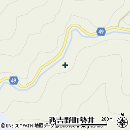 奈良県五條市西吉野町勢井405周辺の地図
