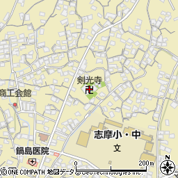 剣光寺周辺の地図